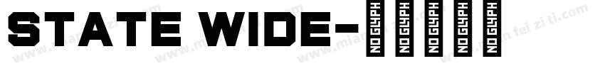 State Wide字体转换